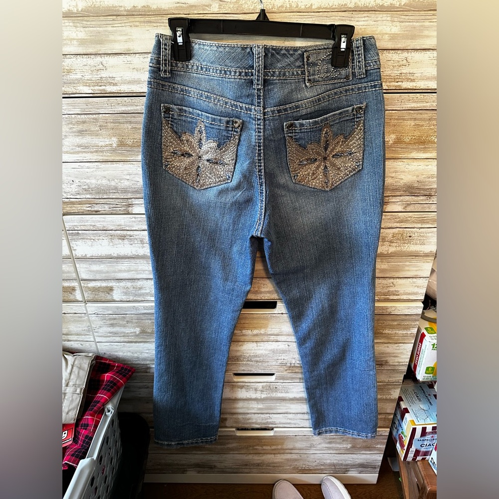 ✨ Code Bleu Marelli Embellished Straight Leg Jeans Women’s Size 8/28